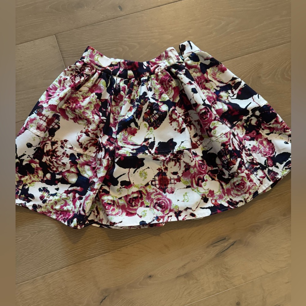 Express Floral Flare Skirt - Size 0